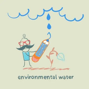 Environmental water Stock Illustration