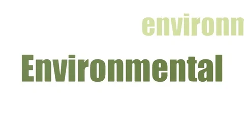 Environmental Word Cloud Animated Isolated On White Stock Footage 107230871