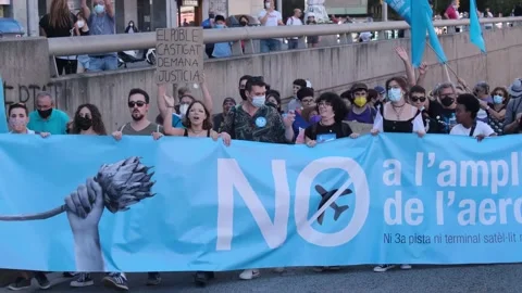 Environmentalist protest climate change global warming ccovid 19  protesters Stock Footage 161814930