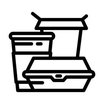 Environmentally conscious packaging line icon vector illustration Stock Illustration