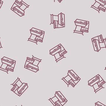 Environmentally conscious packaging line vector seamless pattern Stock Illustration