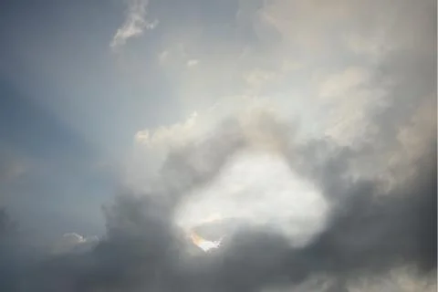Environmentally friendly car seen in a cloud Stock Photos