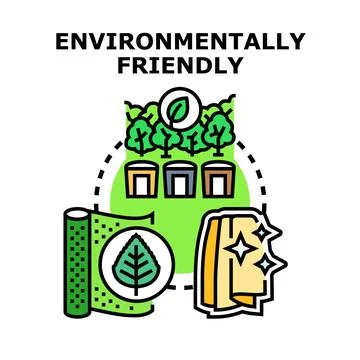 Environmentally friendly product production lifecycle concept Stock-Illustration