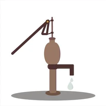 Environmentally friendly water pump Stock Illustration