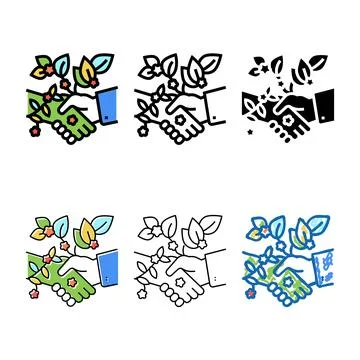 Environmentally range friendly color icon vector Stock Illustration