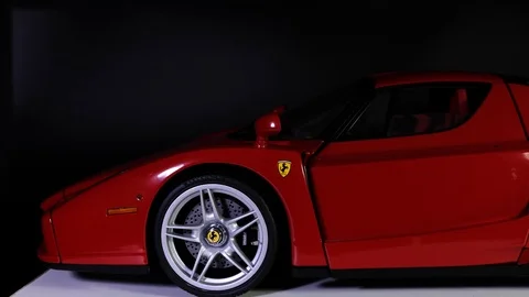ENZO FERRARI pan right side Stock Footage 115389642