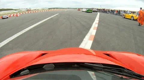 Enzo onboard pits Stock-Footage 20531873