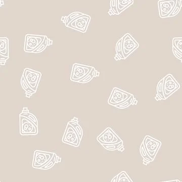 Enzyme powder line seamless pattern Stock Illustration
