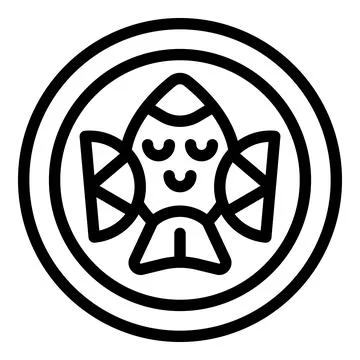 Enzymes atom icon outline vector. Chain structure Stock Illustration