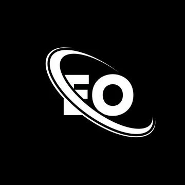 EO logo. E O design. White EO letter. EO/E O letter logo design. Initial le.. Stock Photos