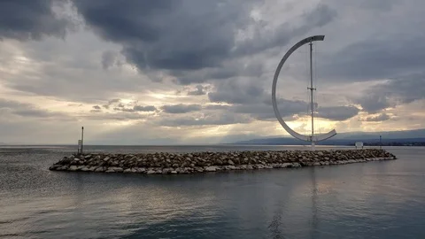 Eole Sculpture 스톡 동영상 122342478