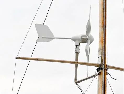 Eolic generator for boat Stock Photos