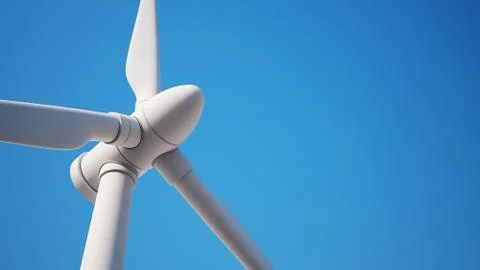 Eolic generator with clipping path. Stock Illustration