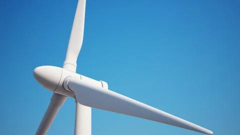 Eolic generator with clipping path. Stock Illustration