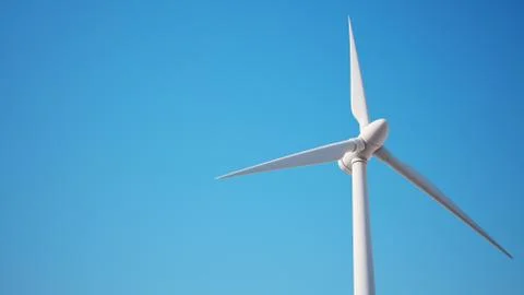 Eolic generator with clipping path. Stock Illustration