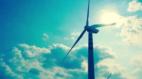 Eolic Sun Sky.mp4 Stock Footage 53469963