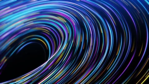 Eon Light Tunnel. High-Speed Abstract Flow of Digital Energy Stock Footage 306776471