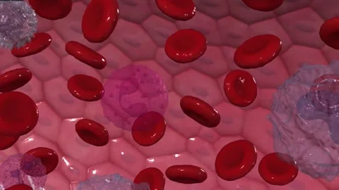 Eosinophils are one of several white blo... | Stock Video | Pond5