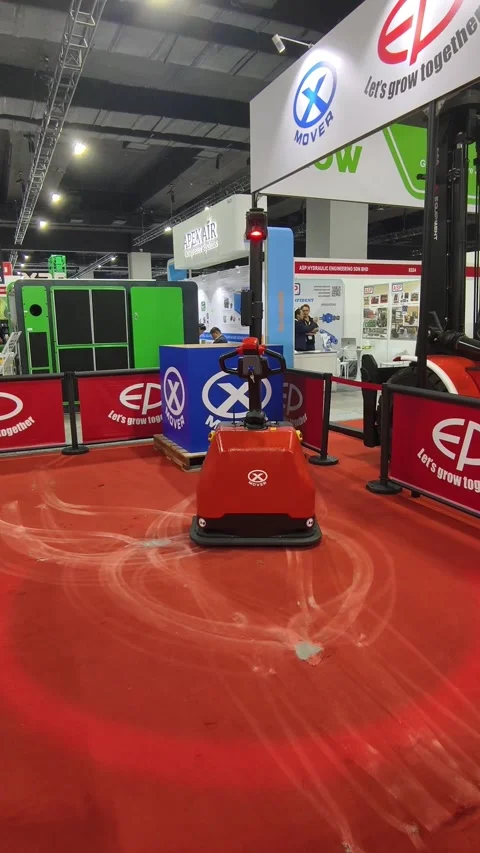 EP Equipment EXP15 Automatic Pallet Truck Stock-Footage 336838875