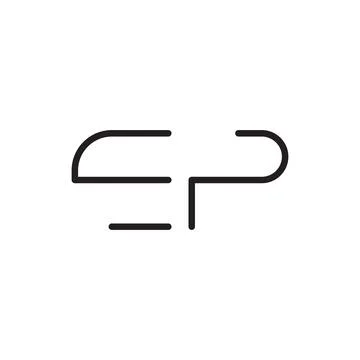 Ep initial letter vector logo icon Stock Illustration