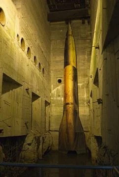 Eperlecques bunker is a gigantic bunker was aimed at becoming a V2 launch base Stock Photos