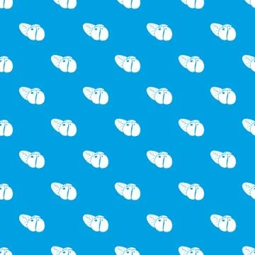 Ephedra pattern vector seamless blue Stock Illustration