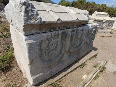 Ephesus ancient city  tomb Stock Photos