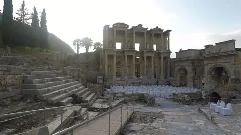 Ephesus Celsus Library Stock Footage 146588407