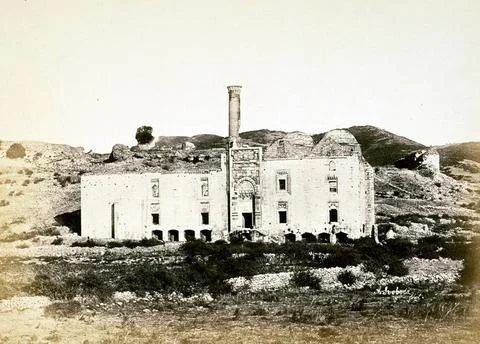 Ephesus The Great Mosque formerly St Johns Church 1869 Turkey Historic Stock Illustration
