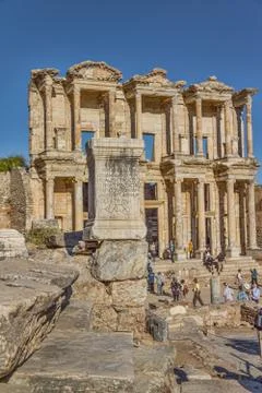 Ephesus - Library of Celsus Stock-Fotos