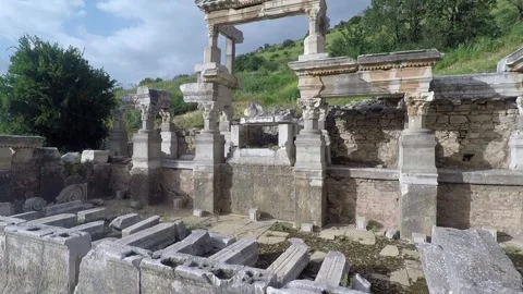 Ephesus ruins Stock Footage 146588369