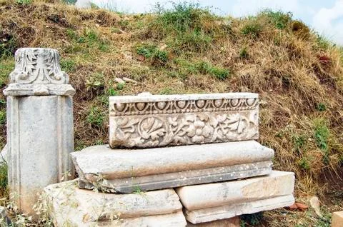 EPHESUS, TURKEY - SEPTEMBER 13, 2009. Visiting The site and ruins of Ephesus Stock Photos