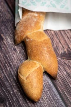 Epi baguette bread Stock Photos