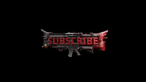 Epic 3D subscribe button for gaming channel- Version02, Alpha channel Stock Footage 316462165