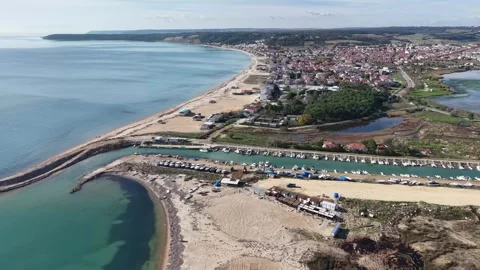 Epic 4K Cinematic Drone View of a Breathtaking Natural Landscape at Golden Hour Video stock 331946872