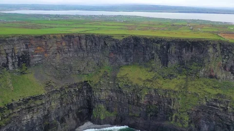 Epic aerial 4k footage of Cliffs of Moher, Ireland Stock Footage 101546053