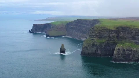 Epic aerial 4k footage of Cliffs of Moher, Ireland Stock Footage 101546918