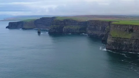 Epic aerial 4k footage of Cliffs of Moher, Ireland Stock Footage 101547429