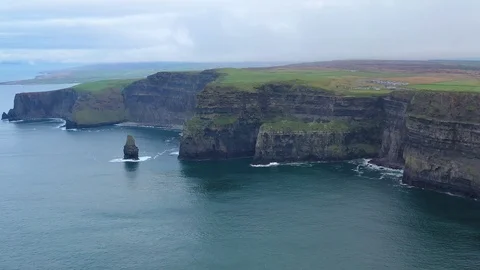 Epic aerial 4k footage of Cliffs of Moher, Ireland Stock Footage 101547510