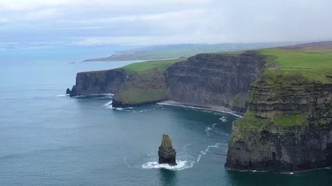 Epic aerial 4k footage of Cliffs of Moher, Ireland Stock Footage 101548052