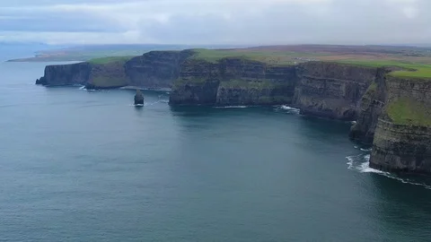 Epic aerial 4k footage of Cliffs of Moher, Ireland Stock Footage 101548187