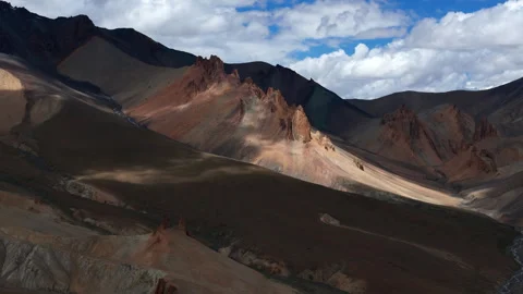 Epic aerial view of remote mountains Stock Footage 303392986