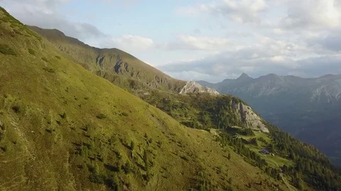 Epic alpine landscape aerial Video stock 79832735