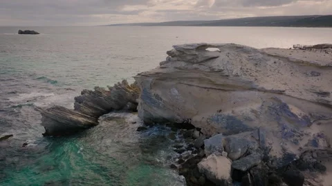 Epic &amp; Ancient looking rock formation at Hamelin Bay, Western Australia Stock Footage 337981912