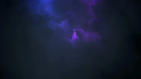 Epic Blue and Purple Lightning Storm Stock Footage 91892738