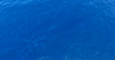 Epic blue ocean water surface aerial view. Stock Footage 64105279