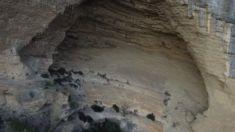 Epic Chasm Reveal With Mountain Rotation Italy Stock Footage 331708804