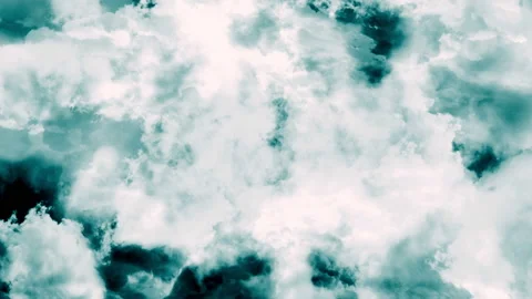 Epic Cinematic Clouds in green and white Stock Footage 236407572