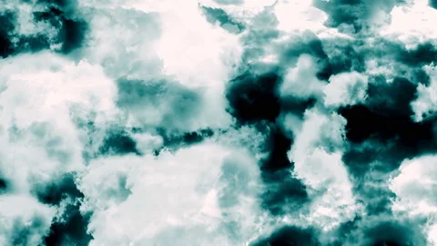 Epic Cinematic Clouds in green and white left to right Stock Footage 236408068