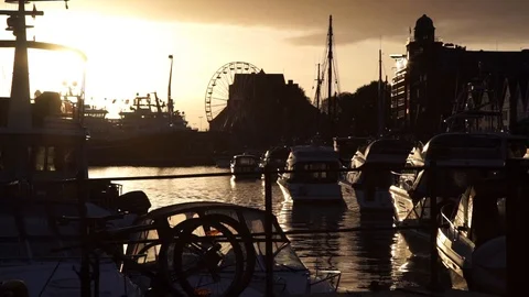 Epic city sunset Stock Footage 89502688